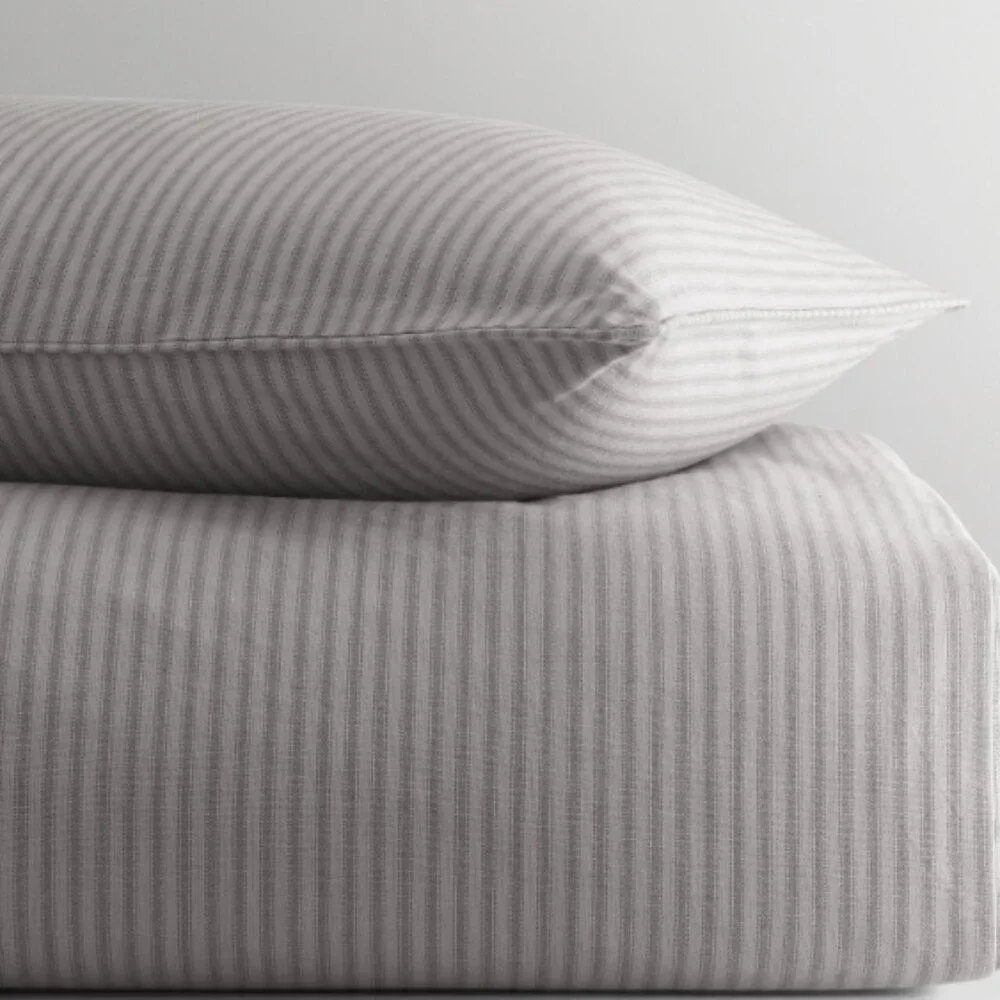 Restoration Hardware OVERDYED HENLEY STRIPE Bedding Set